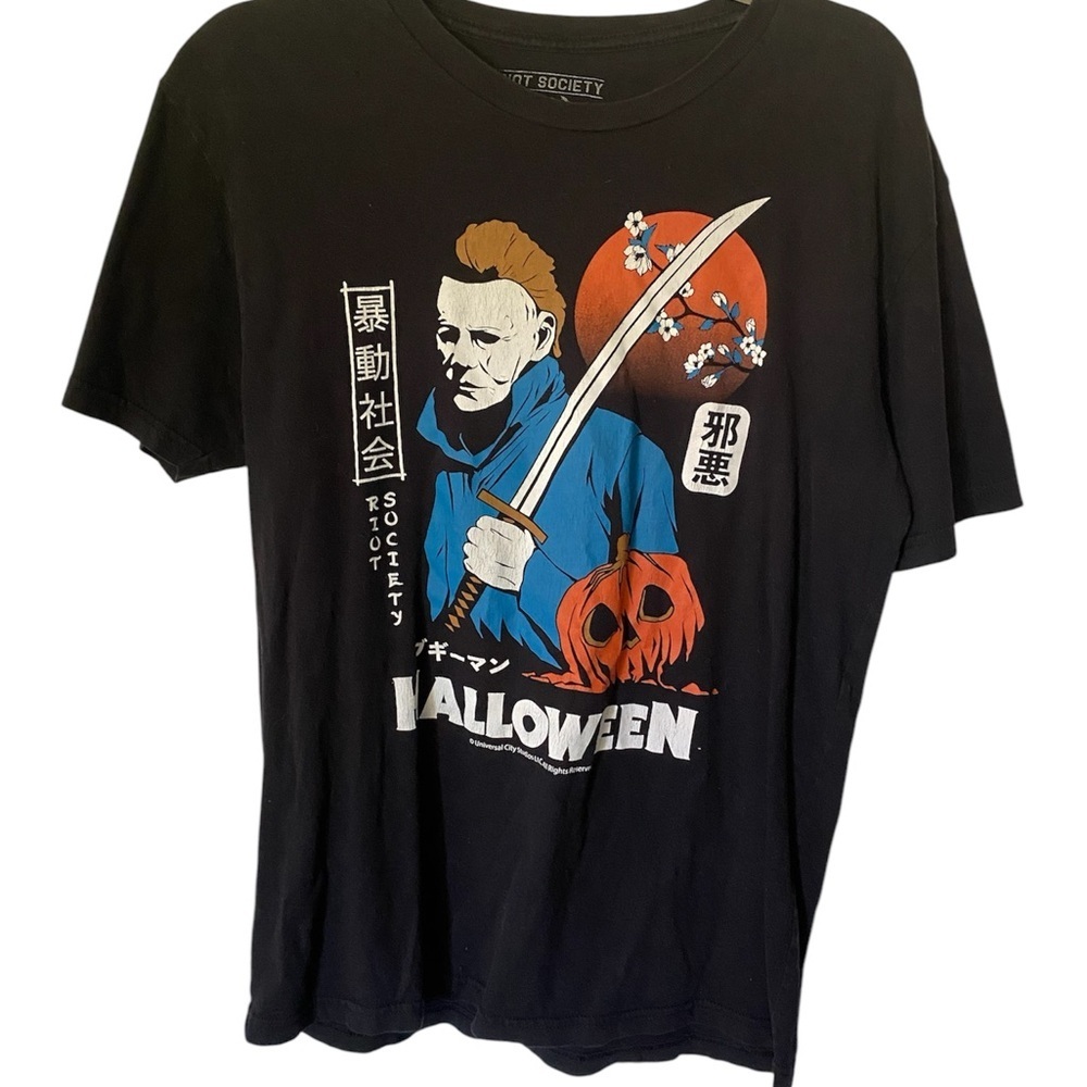Society Black Halloween Graphic Short Sleeve Tee